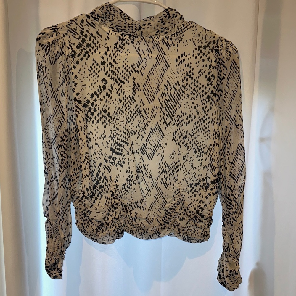 Zara Black and Cream Julia Top